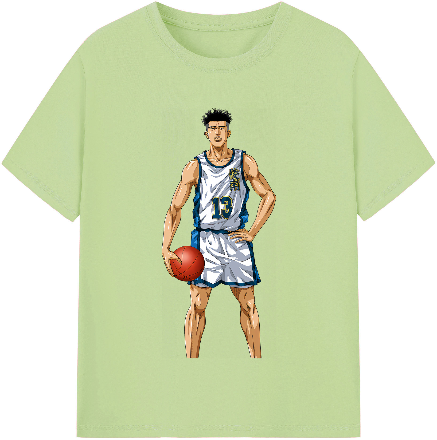 SLAM DUNK／スラムダンク 綿100％半袖Tシャツ（フロントプリント）